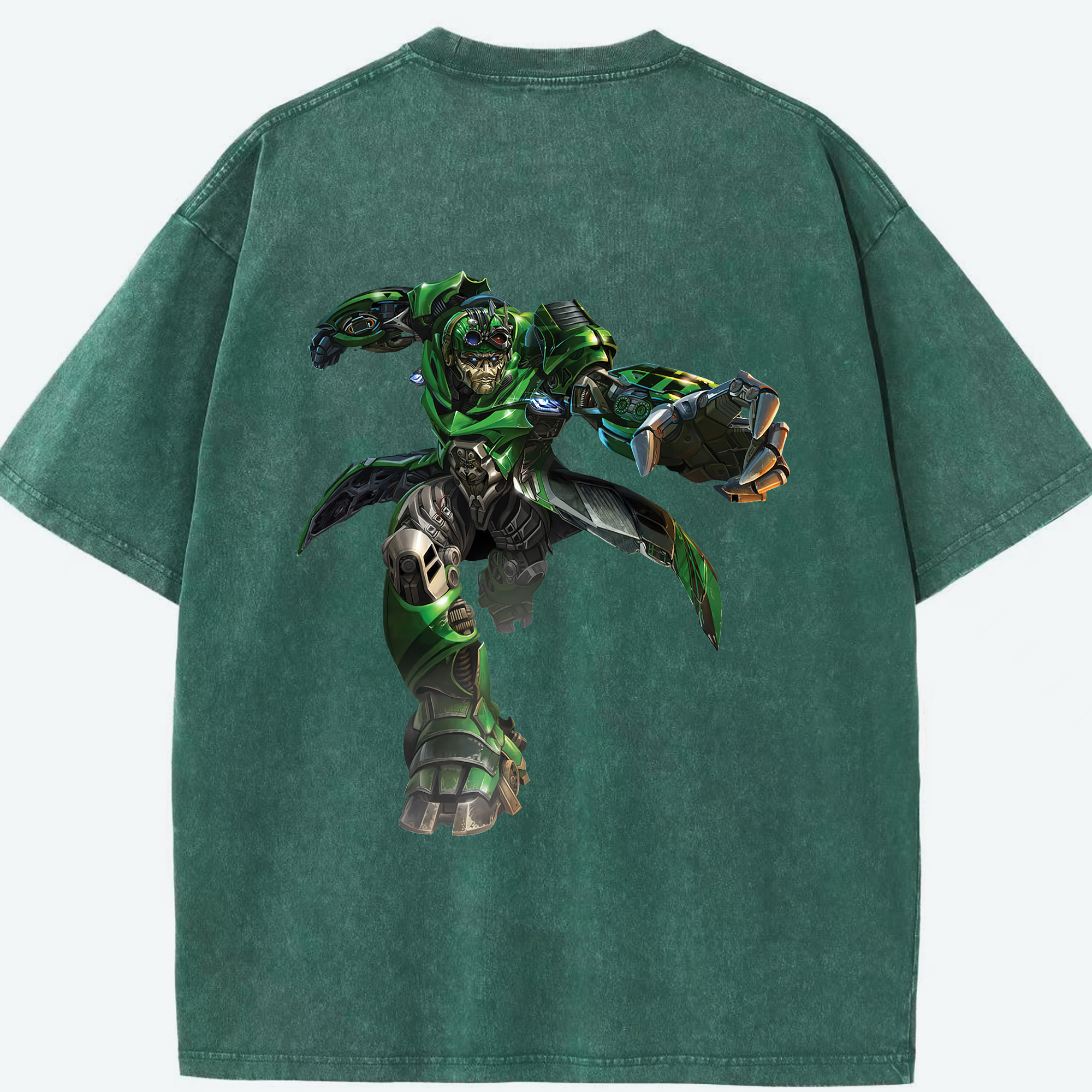 （画像用） Transformers トランスフォーマー 綿100% ヴィンテージ風 半袖Tシャツ（背面プリント）